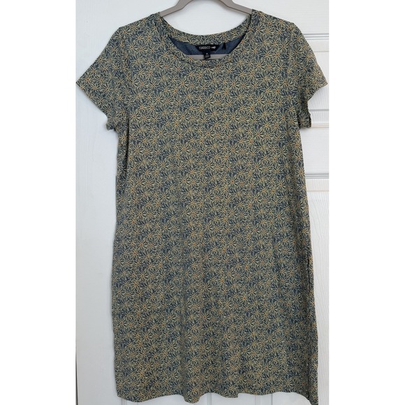 Toad&Co Dresses & Skirts - Toad & Co Dress Windmere II Womens M Blue/Yellow Floral Organic Eco Stretch